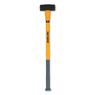 TOUGHSTRIKE Fiberglass Sledge Hammer, 10 lb, 35 in Handle