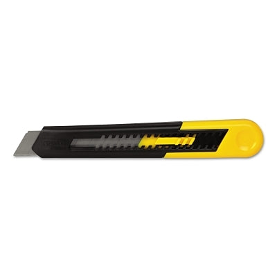 Quick Point Knife, 6-1/2 in, Snap-Off, Carbon Steel, Black/Yellow