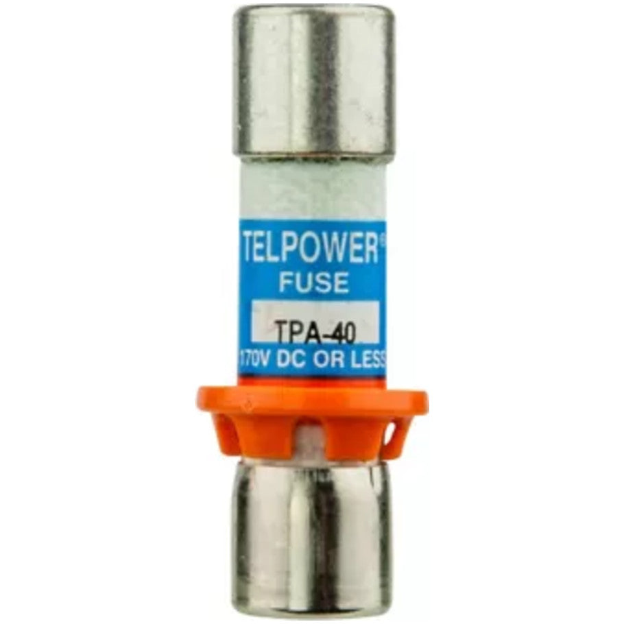 Telpower TPA Series DC Power Distribution Fuse, Glass Tube, 40A, 170V dc