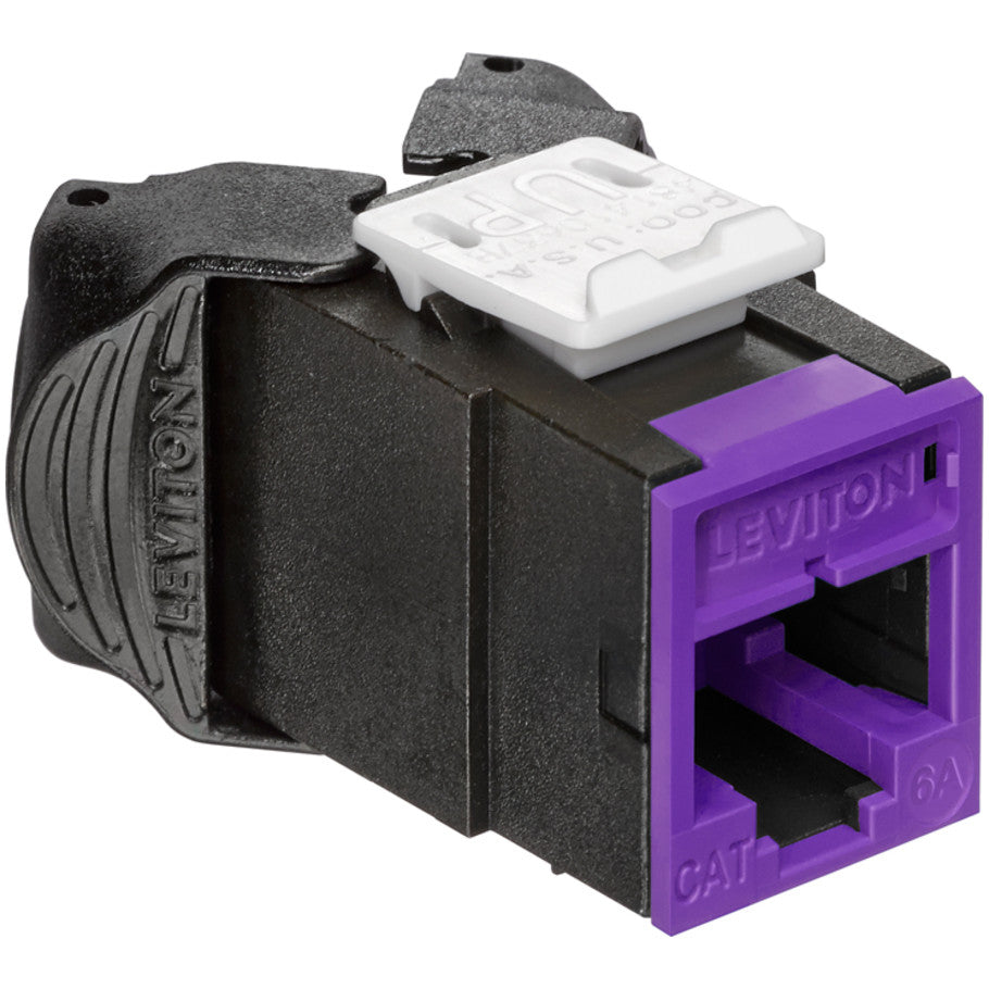 Atlas-X1 Component-Rated UTP QuickPort Connector, Cat 6a, Purple