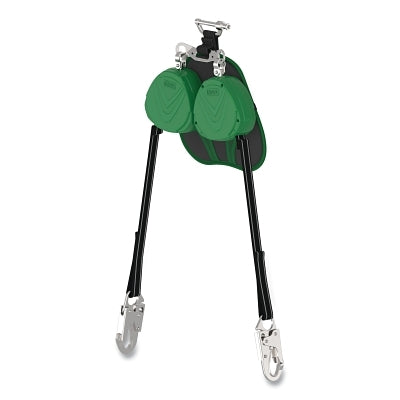 V-TEC EDGE Personal Fall Limiter, Twin Leg, 8 ft, 310 lb Load Cap, Harness Locking Pin, 36C Snaphook Bottom Connector