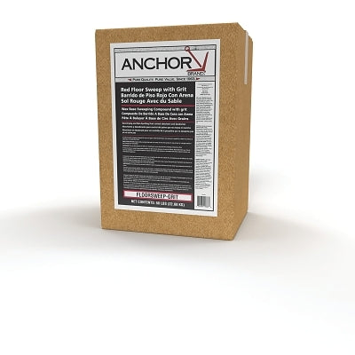 Oil-Based Sanded Floor Sweeping Compound, with Grit, Red, 50 LB/BX