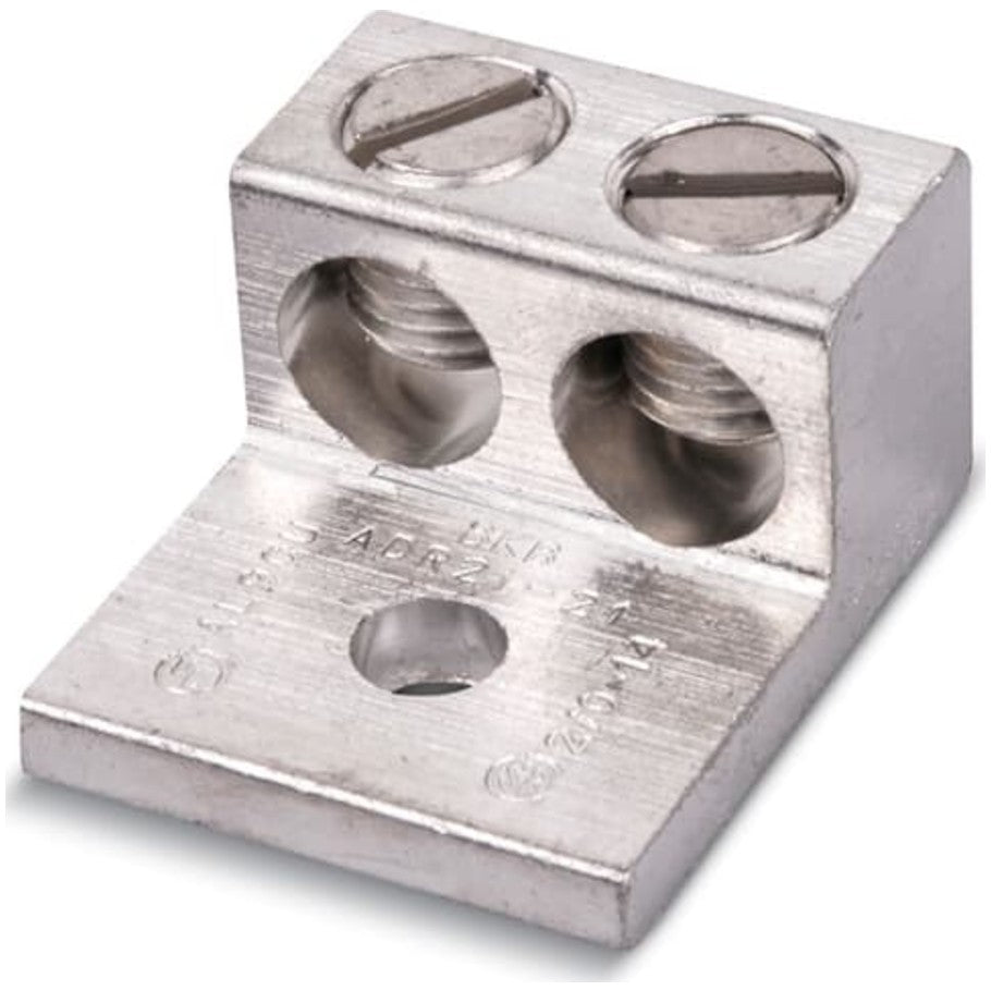 Blackburn Two Conductor One-Hole Mount Mechanical Connector, 6 AWG to 350 kcmil.