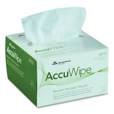 AccuWipe Recycled Delicate Task Wiper, 1 Ply, 7.9 in L, Box