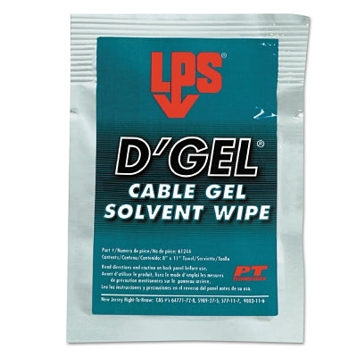D'Gel Cable Gel Solvents, Individually Wrapped Wipes