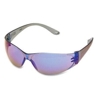 Arctic Protective Eyewear, Blue Mirror Lens, Polycarbonate, Anti-Fog, Anti-Scratch, Gray Frame