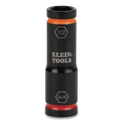 Flip Impact Socket, 9/16 and 1/2 in, 6 Point