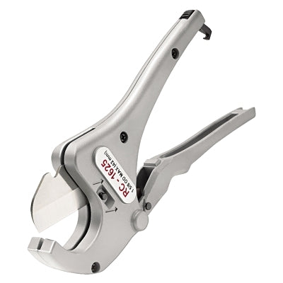 Ratcheting Pipe and Tubing Cutter, 1/2 in to 1-5/8 in Pipe Cap, For Plastic Pipe/Tubing