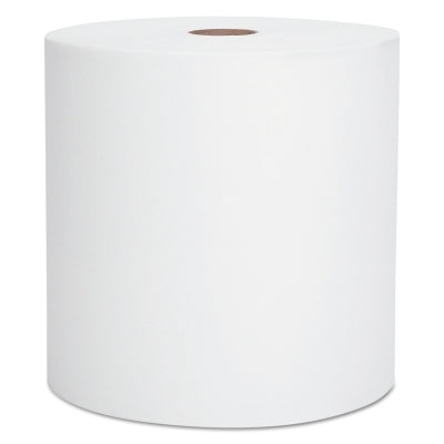 Scott Essential Towels, White, Hard Roll, 8 in W x 950 ft L, 950 ft per Roll/6 Rolls per Case