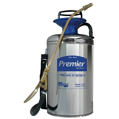Premier Series Pro Stainless Steel Sprayer, 2 gal, 12 in Extension, 42 in Hose