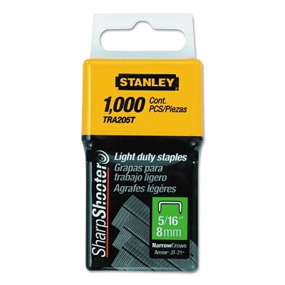 Light-Duty Staples, 5/16 in L x 29/64 in W, PK 1000
