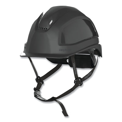 Ceros Vented Safety Helmet, Pre-assembled six-point AirBridge suspension system, XP450A, Black