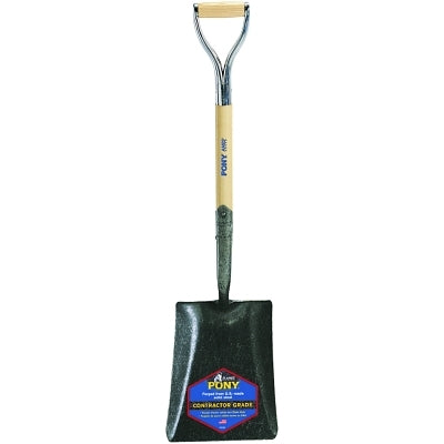 J-450 Series PONY Shovel, 9.75 in W x 12 in L Blade, 27 in L Armor D-Grip, White Ash, Transfer Shovel