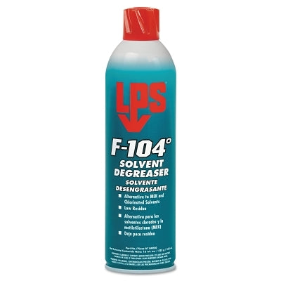 F-104 Solvent Degreaser, Ready-to-Use, 15 oz, Aerosol Can, Mild Orange Odor