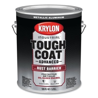 Tough Coat Advanced with Rust Barrier Technology Spray Paint, 1 gal, Aluminum