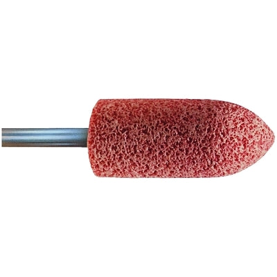 Series A Steel Mounted Point Abrasive Bit, A11, 7/8 in Outer dia, 1/4 Shank dia, 30 Grit, M
