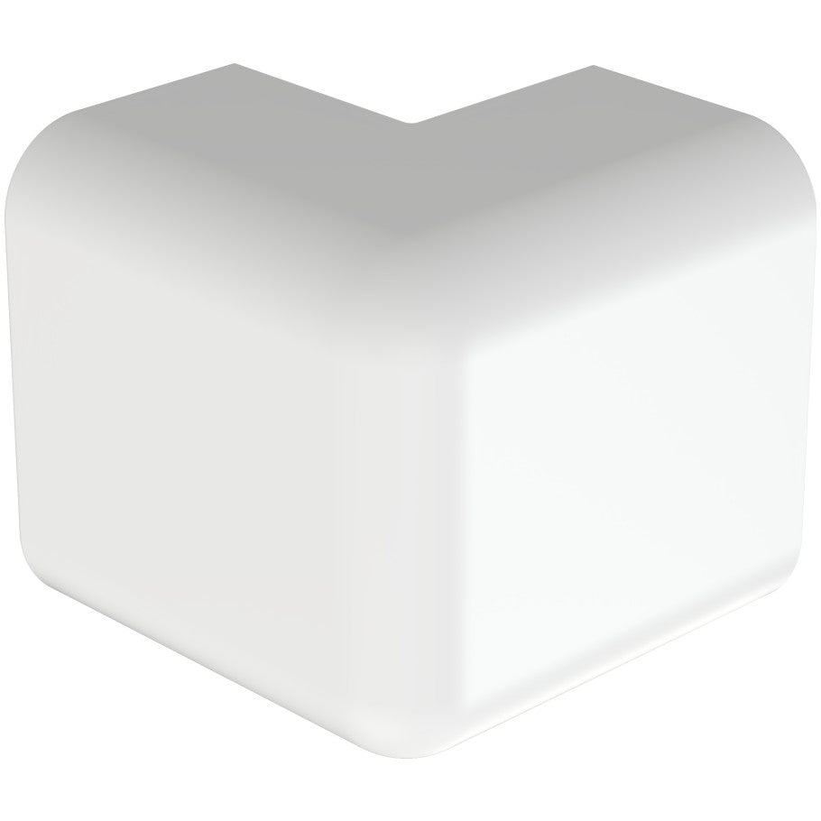 Surface Raceway, LD10 Low Voltage Outside Corner Fitting, White