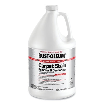 Carpet Stain Remover and Deodorizer, 1 gal, Bottle, Mild Scent