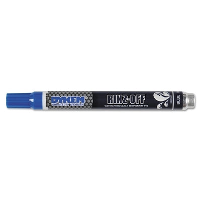 RINZ OFF Water Removable Temporary Marker, Blue, Medium