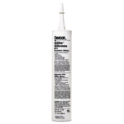 Silite High Temp Silicone RTV Sealant, 10.3 oz, Cartridge, White