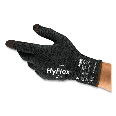 11-542 Industrial Cut Resistant Gloves, Size 10, Black