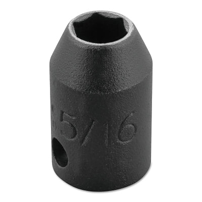 Torqueplus Impact Sockets 3/8 in, 3/8" Dr, 5/16 in, 6 Pt