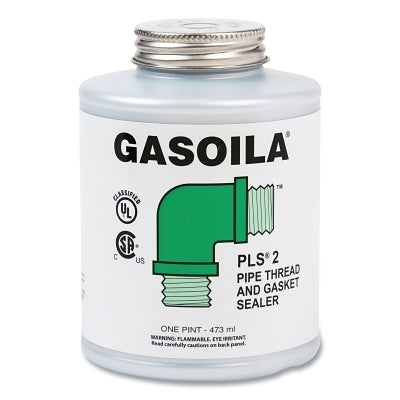 PLS 2 Premium Thread and Gasket Sealer, 1 pt, Can, Gray