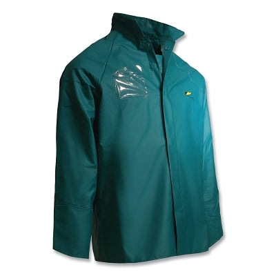 Sanitex Jackets with Hood Snap, 5X-Large, PVC, Green