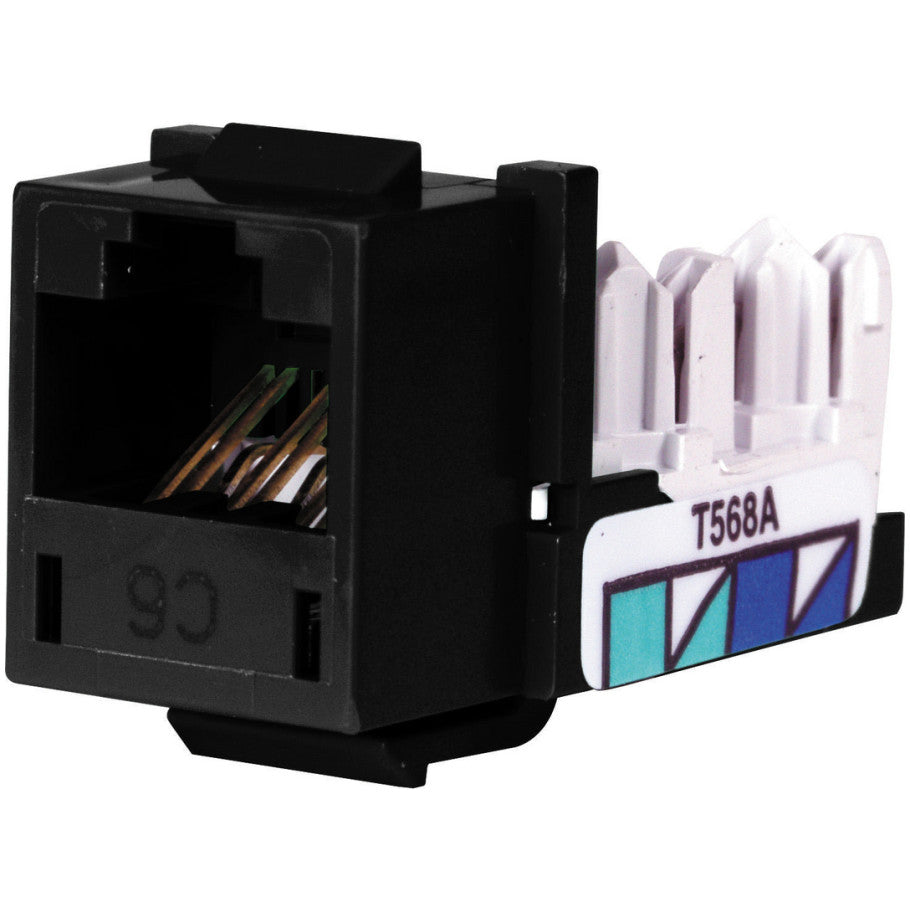 Xcelerator Cat 6 Keystone Jack, Black