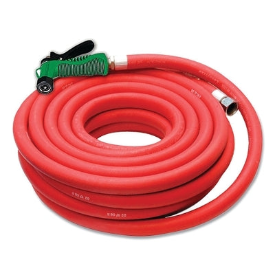 Hot Water Hose for Food Service Kitchen Washes, 43, 5/8 in ID, 25 ft L, Red