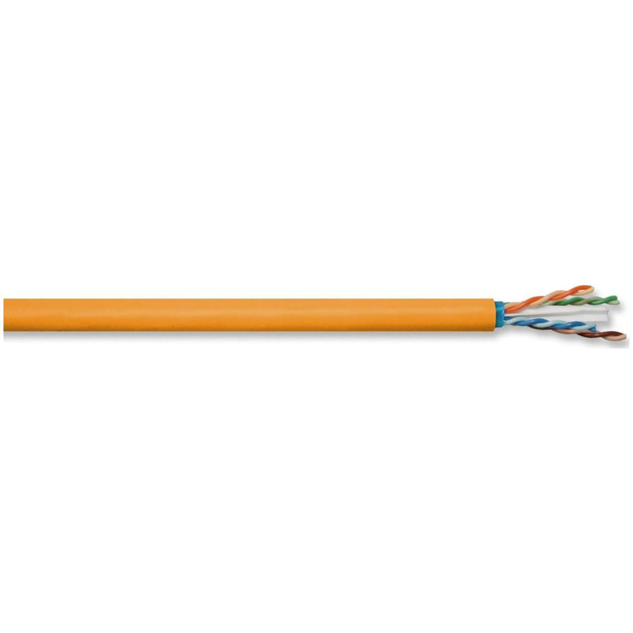 C6ASPDSOR - NEXTSPEED, Cat 6A, UTP 23 AWG, Solid, FR/Low-Smoke PVC/FR PVC, Plenum, Spool, Copper Cable 1000 ft., Orange