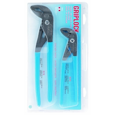 Griplock Tongue and Groove Plier Set, 10 in and 12 in Lengths, Hex Jaw