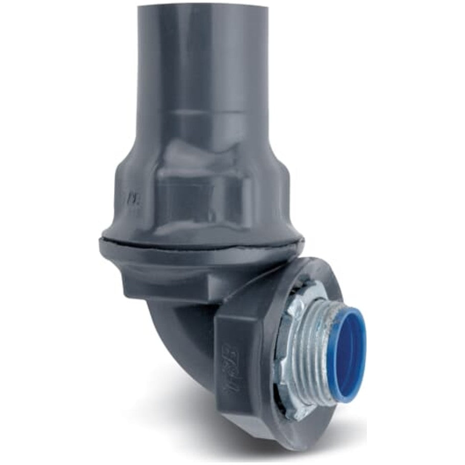 Ocal  176; Liquid Tight Connector, PVC-Coated Steel, 90  176;, 1 in.