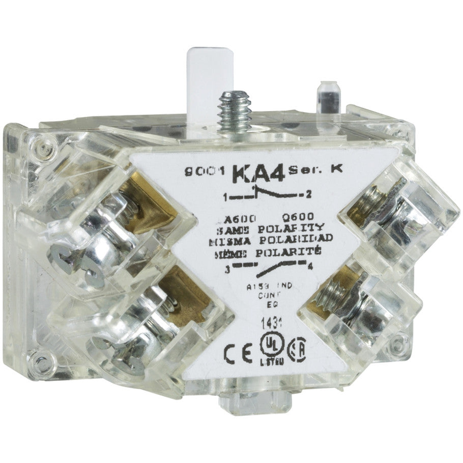 Harmony Standard 30mm Contact Block, Screw Clamp Terminals, 1NO, Early Close