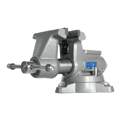 Mechanics Pro Vises, 5-1/2 in Jaw, 3-5/8 in Throat, Swivel Base