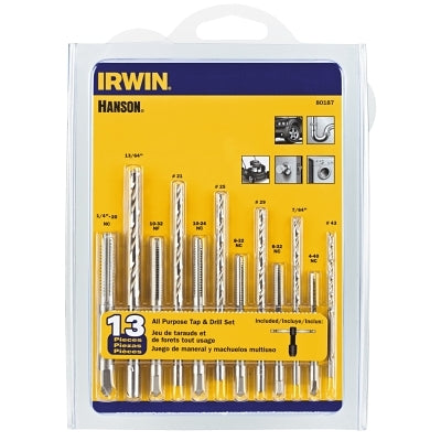 13pc Tap (HCS) & Drill Bit Sets (HSS)