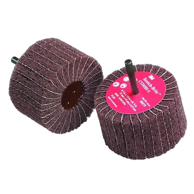 3M 051144-80801 Combi-S Wheels, 3 in dia., 80 Grit, Aluminum Oxide