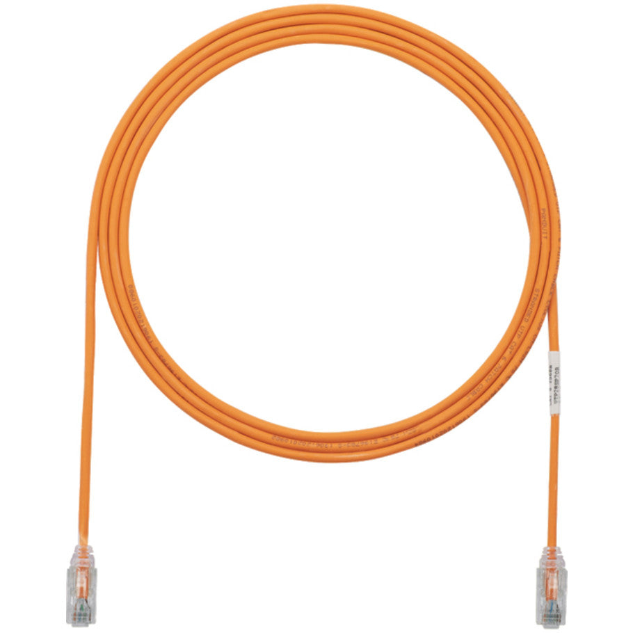 TX6-28 Cat 6 UTP Performance Patch Cords, 28 AWG, 7 FT, Orange