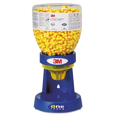 3M 391-1254 E-A-Rsoft SuperFit Earplugs, Polyurethane, Red/Yellow, Uncorded