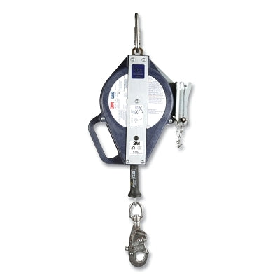 3M 3503887 Ultra-Lok Self Retracting Cable Lifeline, Stainless Steel, 50 ft L, 310 lb, Swivel Snap Hook