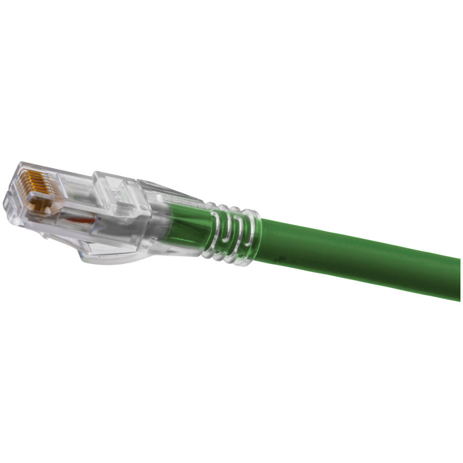 Hubbell Premise Wiring Products, Copper Solutions, Patch Cords, Ascent,Cat6A, Slim, 3' Length, Green