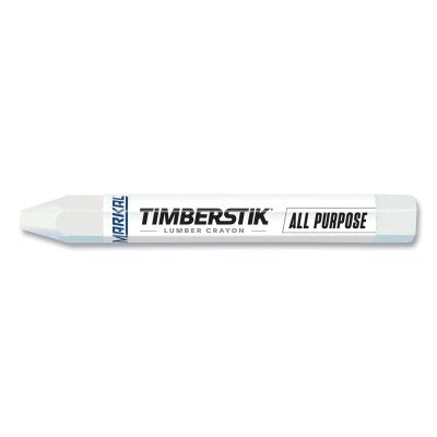 Lumber Crayon #200, 1/2 in dia, 4.75 in L, White