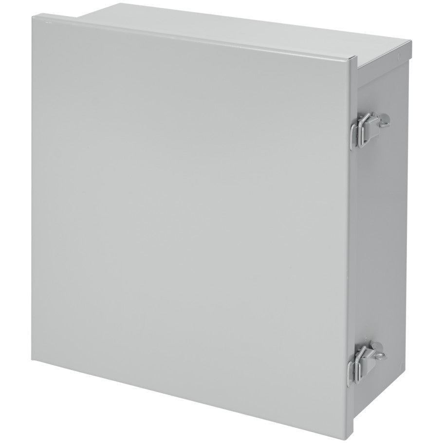 Type 3R Enclosure, 14-Gauge Steel, Hinge-Cover Lift-Off, ANSI 61 Gray, 24 H x 24 W x 8 in. D