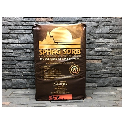 Industrial Absorbent, Absorbs 12 gal, 2 ft Coverage