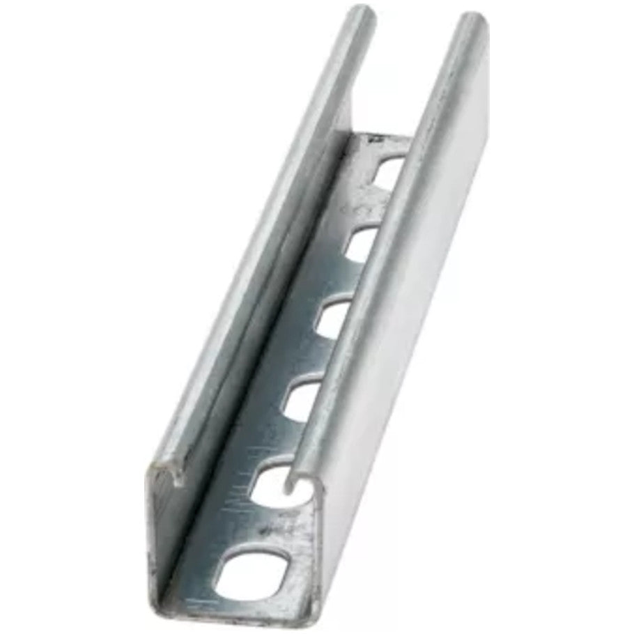 Eaton B-Line series strut channel, 1.62" H x 10 ft. L x 1.62" W, Steel,Hot Dipped Galvanized, SH, 12 ga.