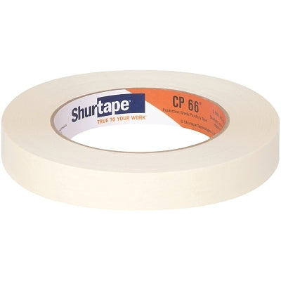 CP 66 Contractor Grade High Adhesion Masking Tape, 18 mm W, 60 yd L roll, Natural