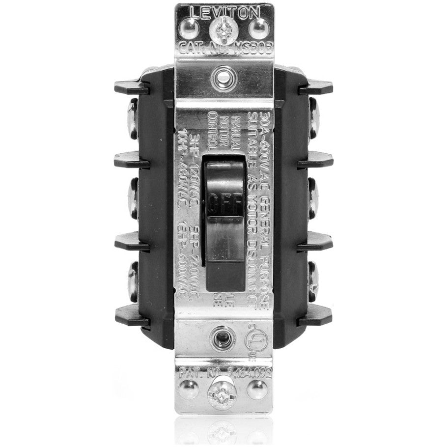 AC Motor Starting Switch, 30A, 600V, 3-Pole