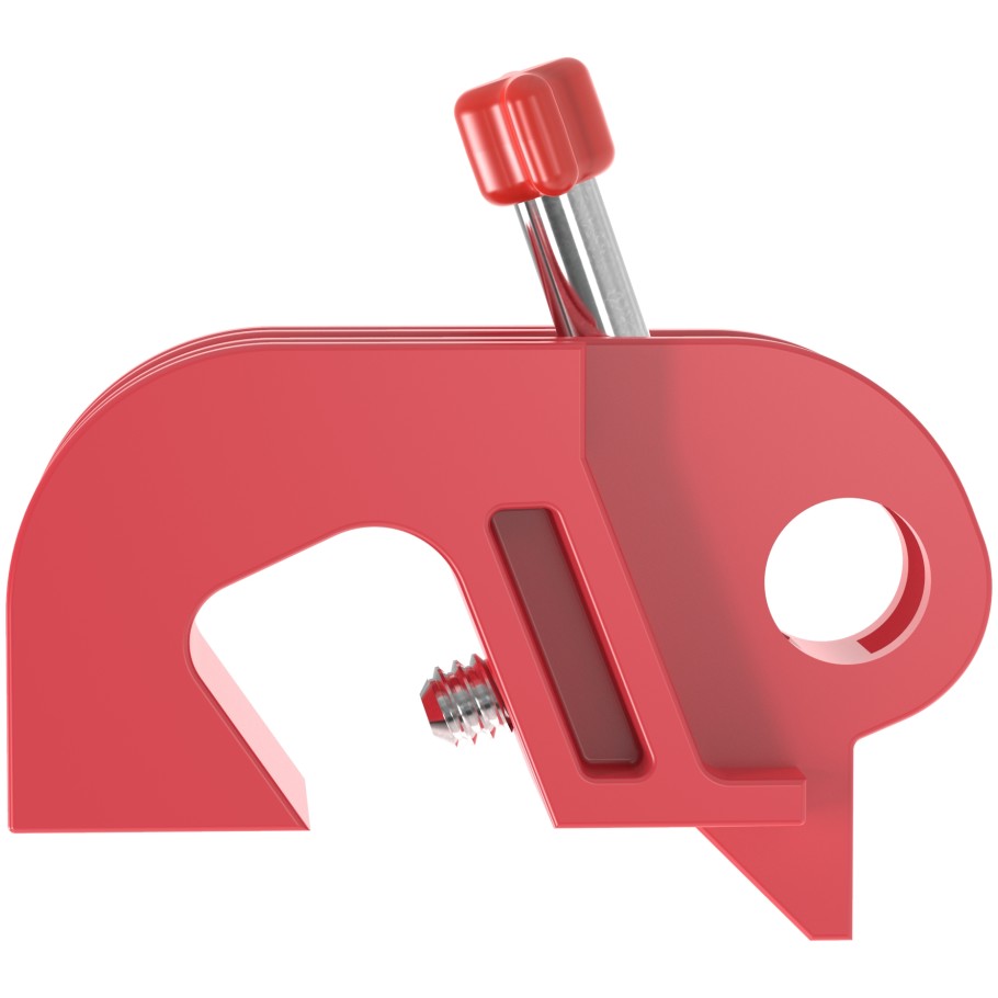 PSL-CBILNT Circuit Breaker Lockout I-Line no tool, Nylon, Red, 2.05"x0.75", PK1