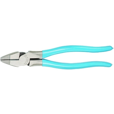 Linemen's Plier, 8.38 in L, 0.60 in L Cutting, Plastic-Dipped Handle