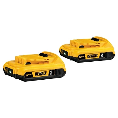 MAX* Cordless Tool Battery, 20 V, Lithium-ion, 2.0 Ah, 2 PK